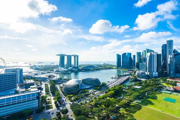 Vacker arkitektur byggnad yttre stadsbilden i Singapore — Stockfoto
