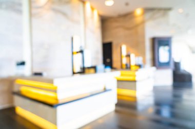 Soyut bulanıklık ve ufuk otel ve lobi iç