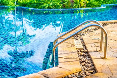 Otel ve Resort Lei için yüzme havuzu etrafında merdiven veya merdiven