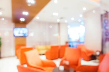 Soyut bulanıklık ve ufuk otel ve lobi iç