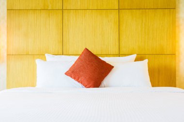 Beyaz rahat yastık Yatak Dekorasyon