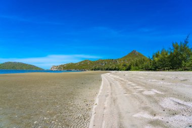 Deniz Okyanusu ve bea güzel açık tropikal doğa manzara