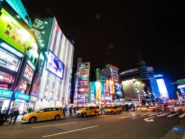 Taipei, Tayvan - 27 Kasım 2018: T Ximending sokak pazar.