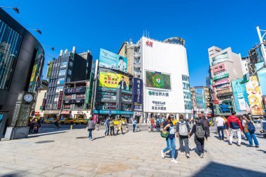 Taipei, Tayvan 30 Kasım 2018: Ximending piyasasıdır popula