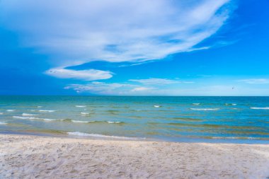 Deniz Okyanusu ve bea güzel açık tropikal doğa manzara
