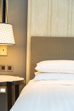 Beyaz rahat yastık Yatak Dekorasyon