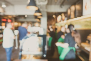 Arka plan için blur coffee shop kafe iç
