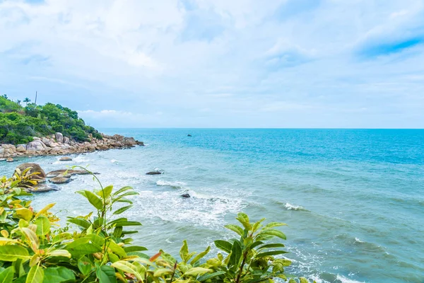 Nádherné venkovní tropické plážové moře na ostrově Samui s co — Stock fotografie