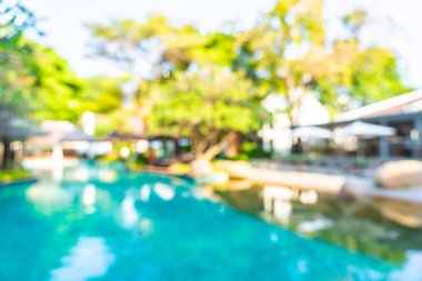Soyut bulanıklık ve defokus açık yüzme havuzu