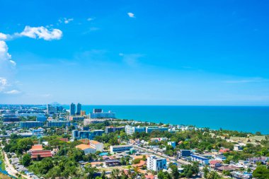 Güzel açık hava manzara ve hua hin şehir manzarası