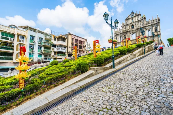 China, Macau - 6 de setembro de 2018 - Bela arquitetura antiga bui — Fotografia de Stock