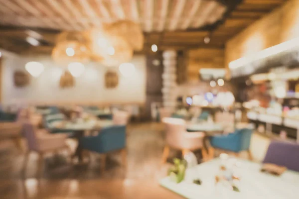 Abstract blur restaurant and coffee shop cafe interior — Stock Photo, Image