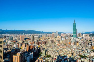 Taipei şehrinin güzel mimarisi