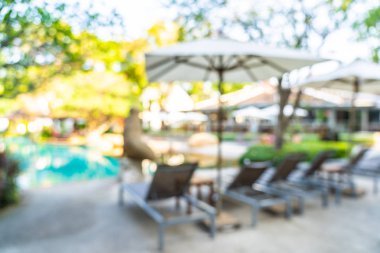 Soyut bulanıklık ve defokus açık yüzme havuzu