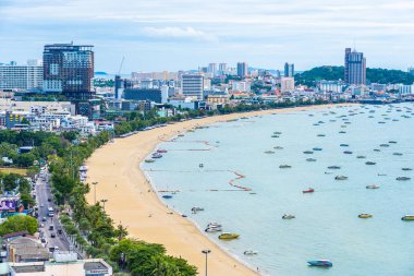 Pattaya Tayland - 26 Temmuz 2019 Güzel manzara ve cityscap