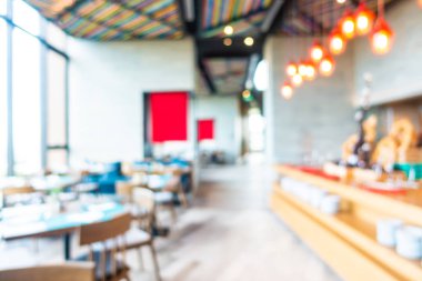 Soyut bulanıklık ve ufuk kafe ve Restoran iç