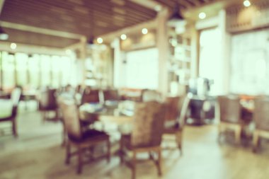 Soyut bulanıklık ve bulanık kahve dükkanı Cafe ve restoran interi