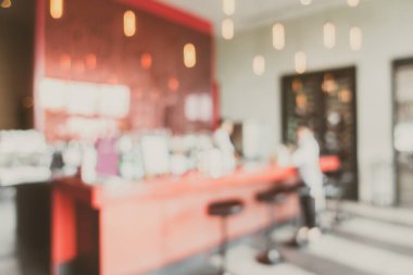 Soyut bulanıklık ve defokus restoran ve kafe cafe interi