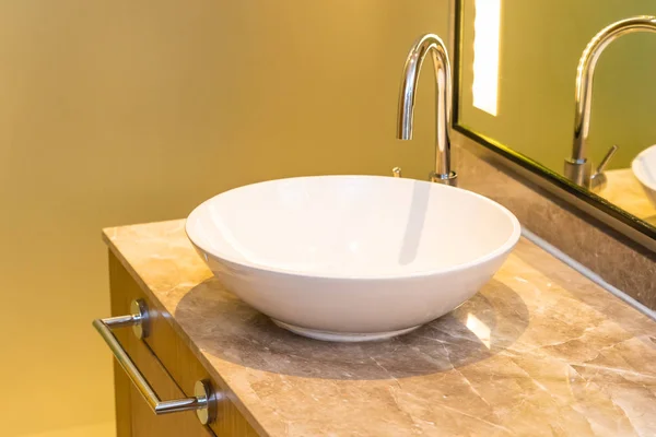 Water faucet and sink decoration interior — Stock Photo, Image