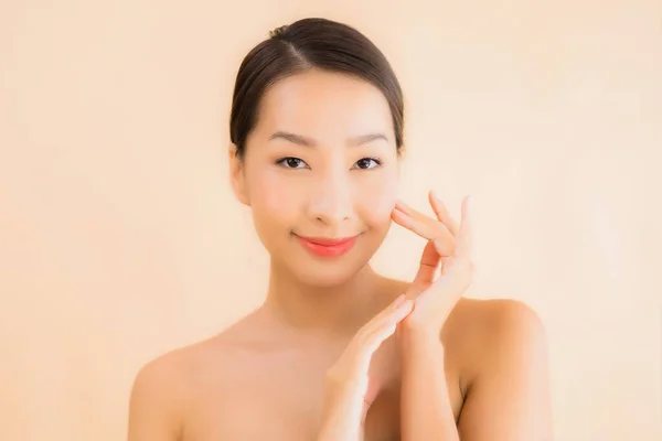 Portret Piękna Młoda Azjatycka Twarz Kobieta Spa Spa Wellness Kosmetyczny — Zdjęcie stockowe