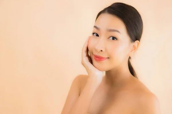 Portret Piękna Młoda Azjatycka Twarz Kobieta Spa Spa Wellness Kosmetyczny — Zdjęcie stockowe