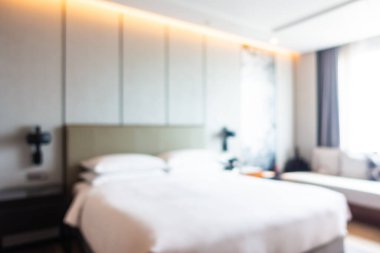 Soyut bulanık otel odası arka plan için iç mekan