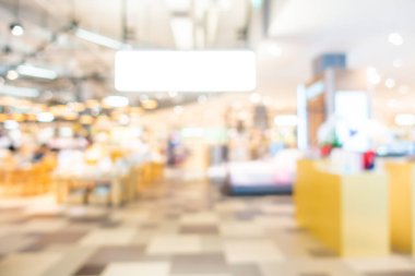 Soyut bulanık alışveriş merkezi ve mağazada arka plan için perakende