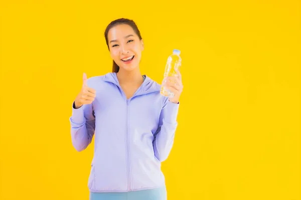 Portret Mooie Jonge Aziatische Sport Vrouw Met Sportschoeisel Klaar Voor — Stockfoto