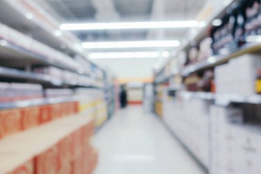 Arkaplan için mağaza içindeki soyut bulanıklık ve defocus alışveriş merkezi
