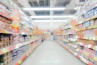 Arkaplan için mağaza içindeki soyut bulanıklık ve defocus alışveriş merkezi