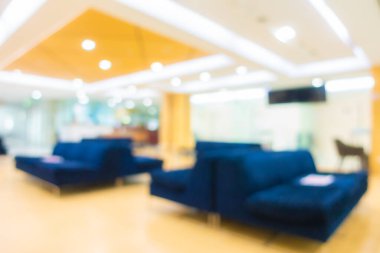 Hasta sulama alanı sağlık geçmişi için olan soyut bulanıklık ve defocus bokeh klinik lobisi