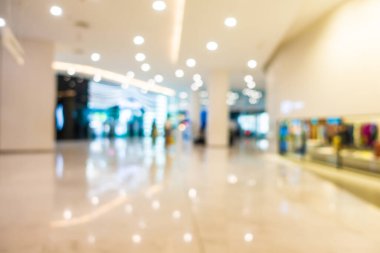 Arkaplan için mağazanın iç kısımlarında soyut bulanıklık ve odaklanmış alışveriş merkezi perakendecisi