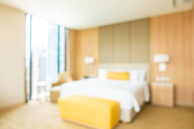 soyut bulanıklık ve odaklanmış yatak odası arka plan için iç mekan