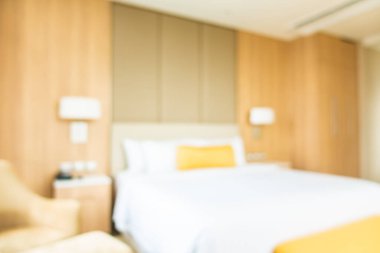 soyut bulanıklık ve odaklanmış yatak odası arka plan için iç mekan