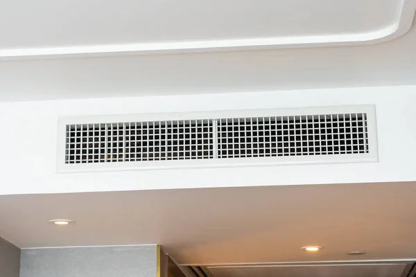 Witte Airconditioning Decoratie Interieur Van Kamer — Stockfoto