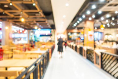 Soyut bulanık alışveriş merkezi ve mağazada arka plan için perakende