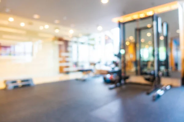 Abstrakte Unschärfen Defokussieren Fitnessgeräte Fitnessstudio Innenraum Für Hintergrund — Stockfoto