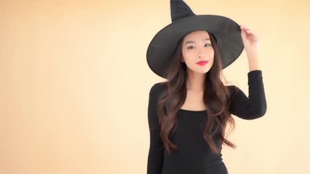 Metraje Hermosa Joven Asiática Mujer — Vídeos de Stock