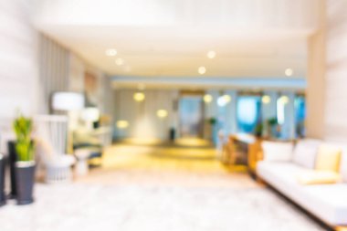 Arka plan için soyut bulanıklık otelin lobi salonu iç mekanı