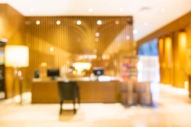 Özet olarak lüks otel lobisi arka plan için soyut bulanık