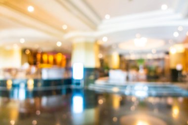 Özet olarak lüks otel lobisi arka plan için soyut bulanık