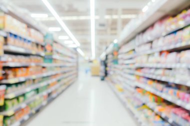 Arkaplan için mağaza içindeki soyut bulanıklık ve defocus alışveriş merkezi