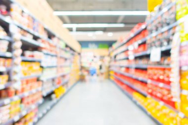 Arkaplan için mağaza içi soyut bulanıklık ve defocus süpermarket ve alışveriş merkezi