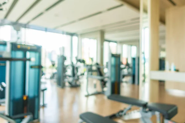 Abstract Blur Defocus Fitness Equipment Gym Room Interior Background — Stock Photo, Image