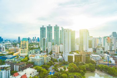 Tayland 'ın Bangkok şehrinin etrafındaki güzel mimari bina