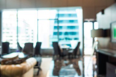 Özgeçmiş için otel içinde soyut bulanık restoran büfesi ve kafe