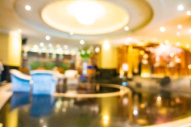 Özet olarak lüks otel lobisi arka plan için soyut bulanık