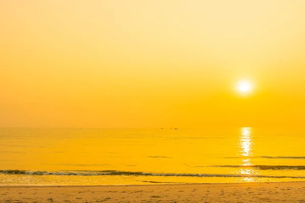 Belle Plage Océan Mer Tropicale Lever Coucher Soleil Pour Les — Photo