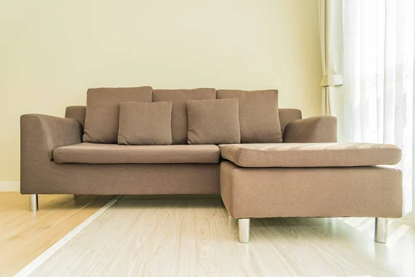 Travesseiro Sofá Decoração Interior Sala Estar — Fotografia de Stock