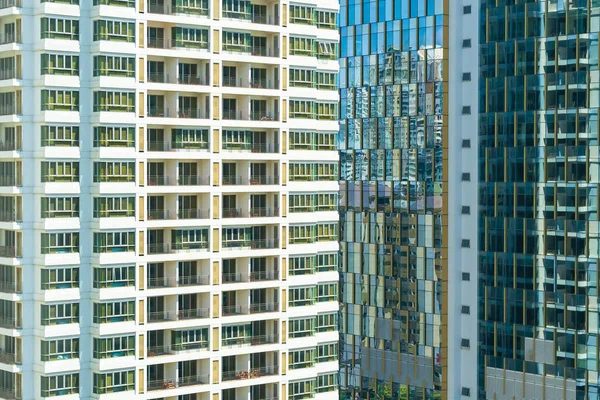 Abstraktes Fenster Außenseite Von Geschäftsgebäuden Architektur Der Stadt — Stockfoto